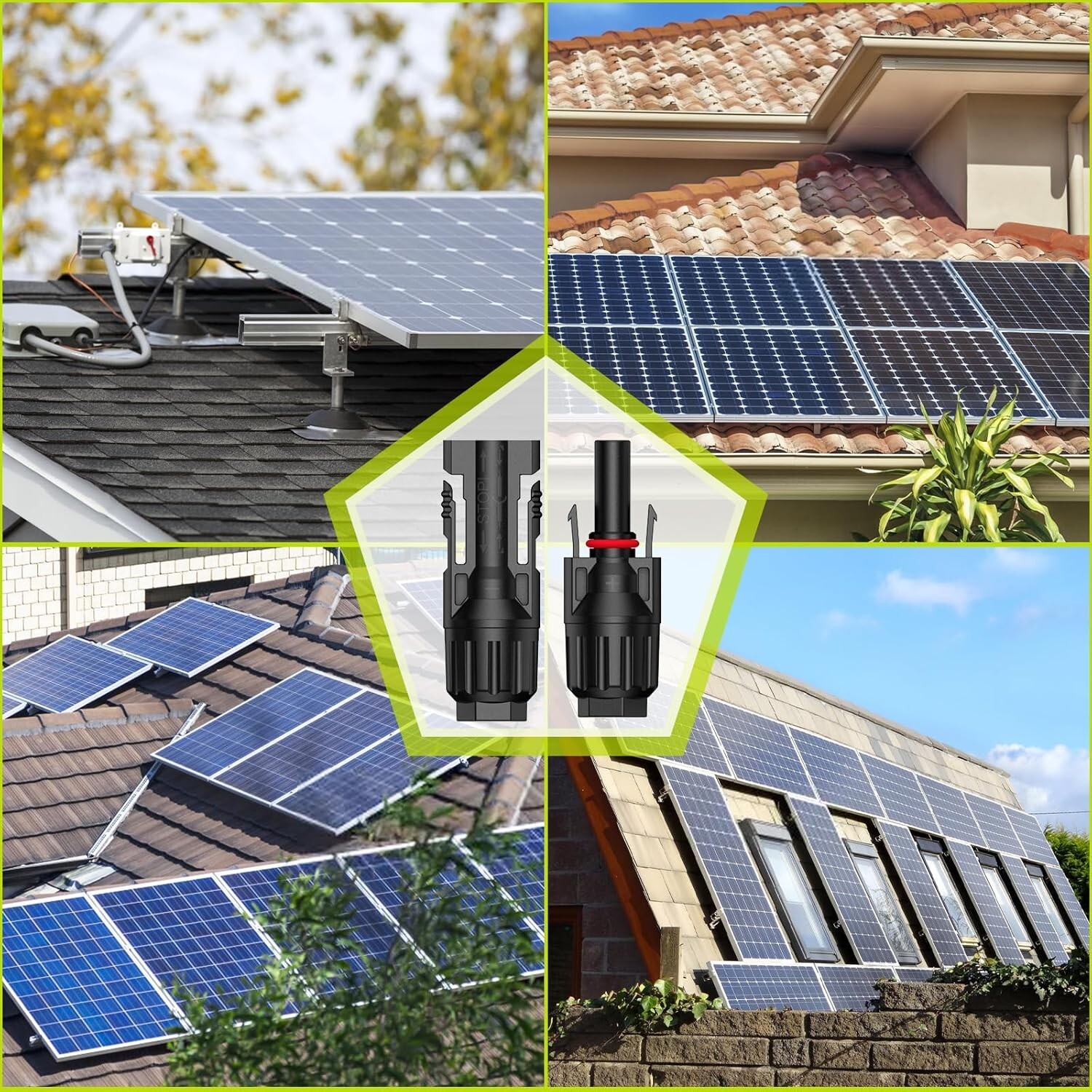 10 Pair Solar Panel Cable Connectors Male Female Wire Cable Connector Waterproof