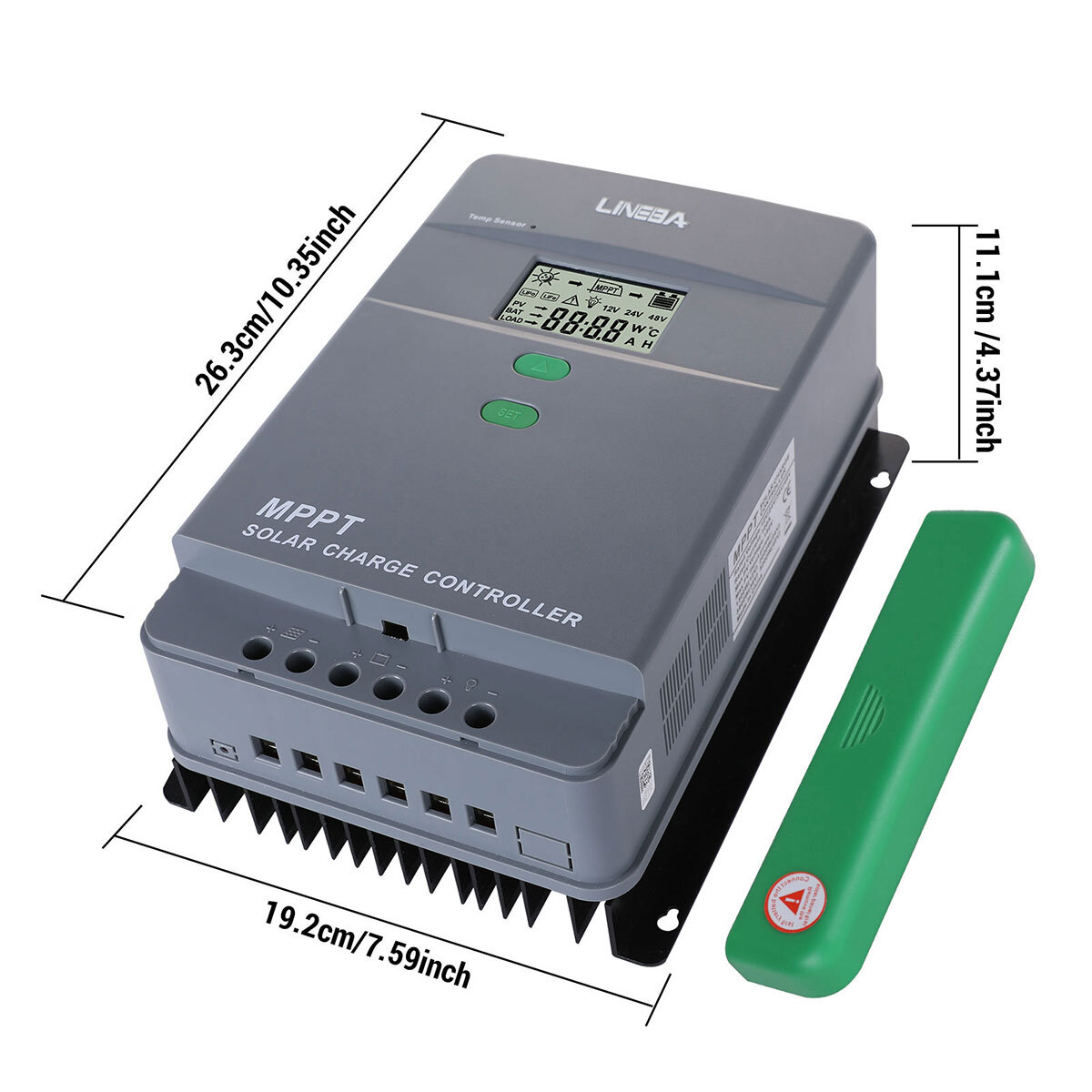 30 60 100Amp MPPT Solar Charge Controller 12V/24V/36V/48V DC Input LCD Regulator