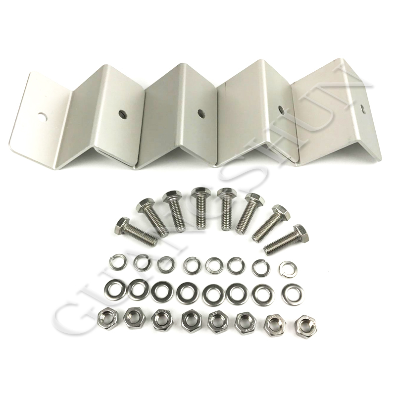 New Z bracket Solar Panel Mounting Mount Flat Roof Wall Set For Panels Wall Kit