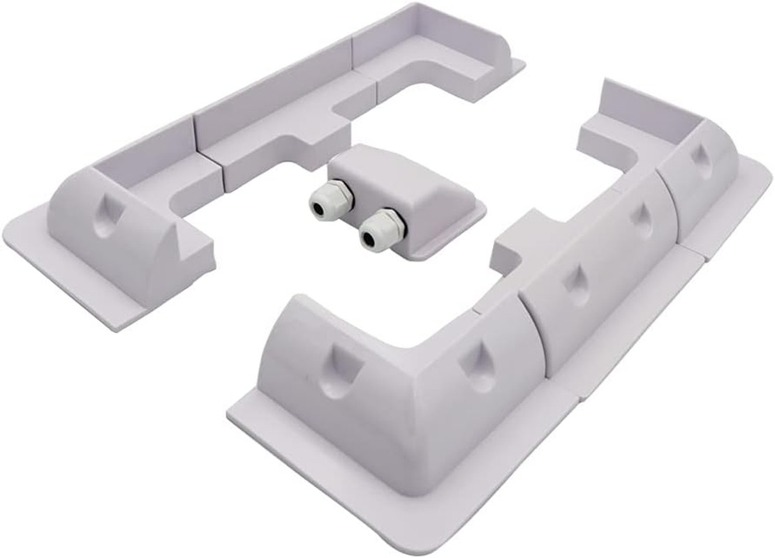 Solar Panel Mounting Brackets ABS Corner Bracket Kit 7PCS, Drill-Free Widely Use