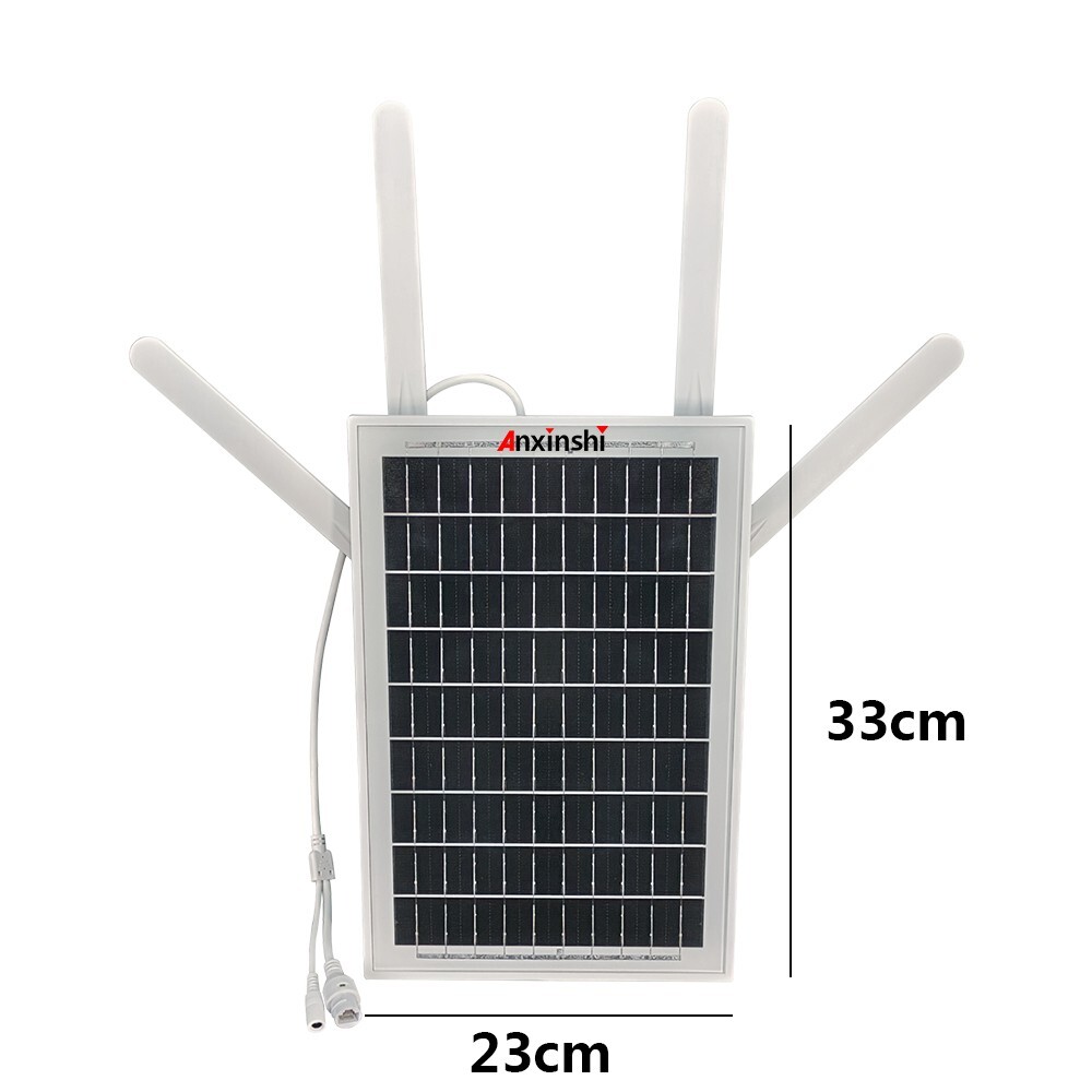Multi-band 4G SIM solar panel router 10*18650 battery support 4G/ network port