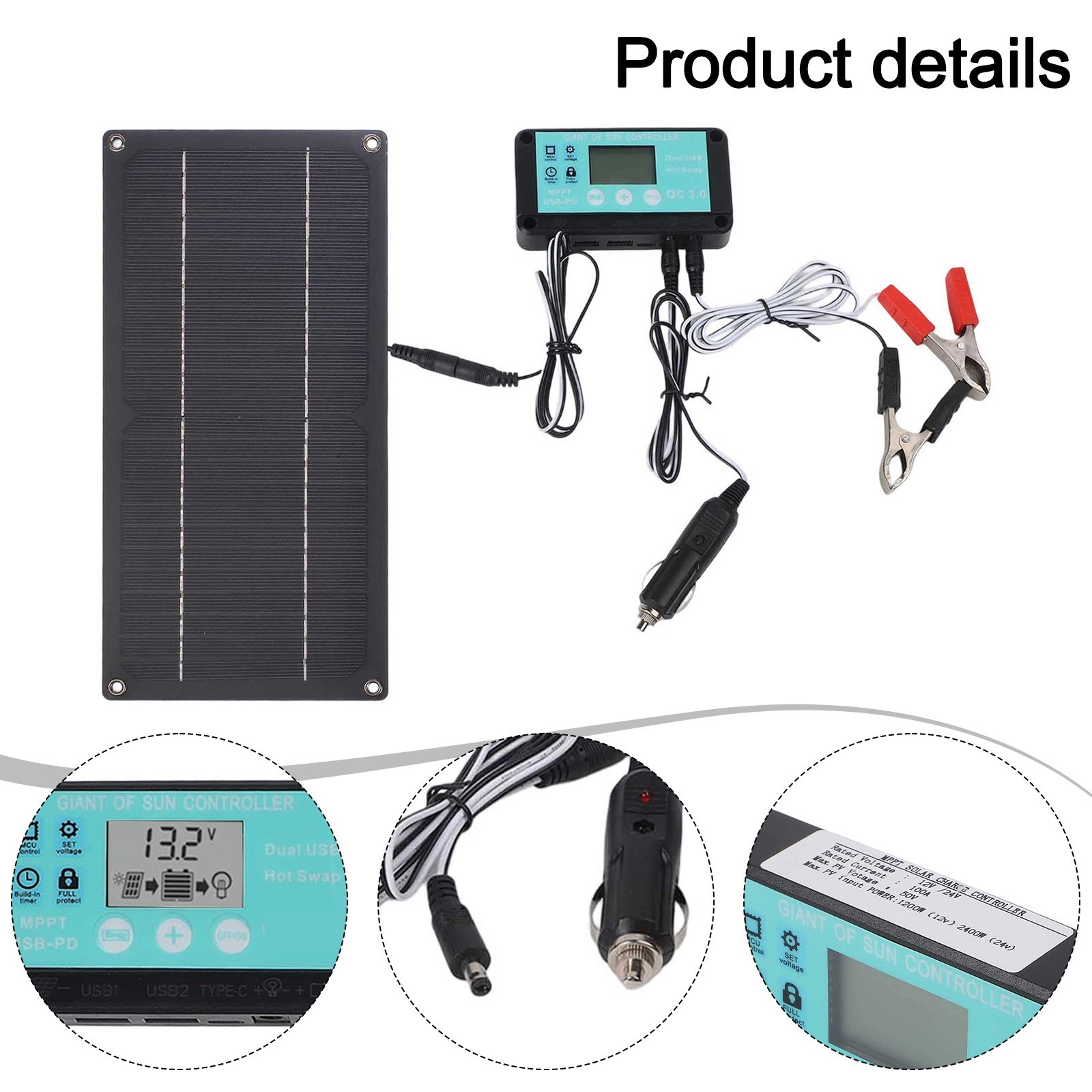 600W Solar Panel with 100A Charge Controller for Reliable Off Grid Power Needs