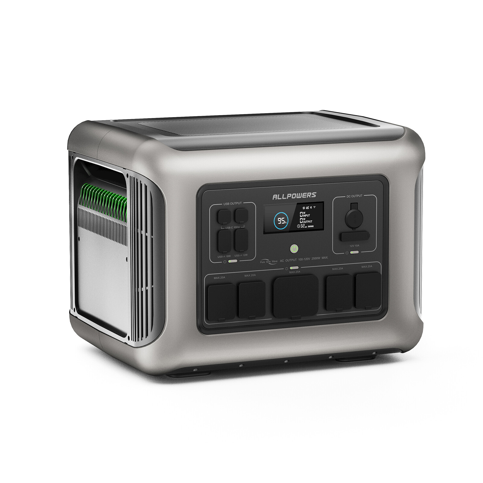 ALLPOWERS 2500W Solar Generator Power Station AC DC 600W Foldable Solar Charger