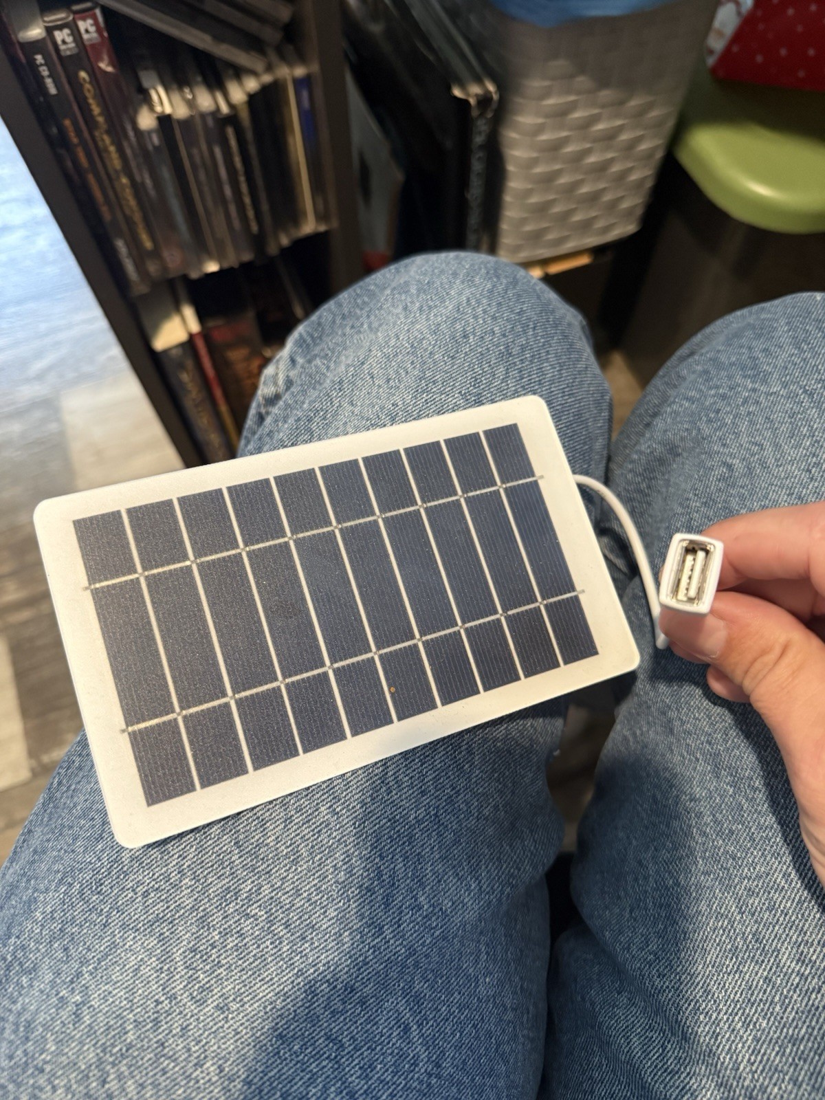 Portable Polycrystalline Rigid Solar Panel 5V DC USB Under 10W White/Blue