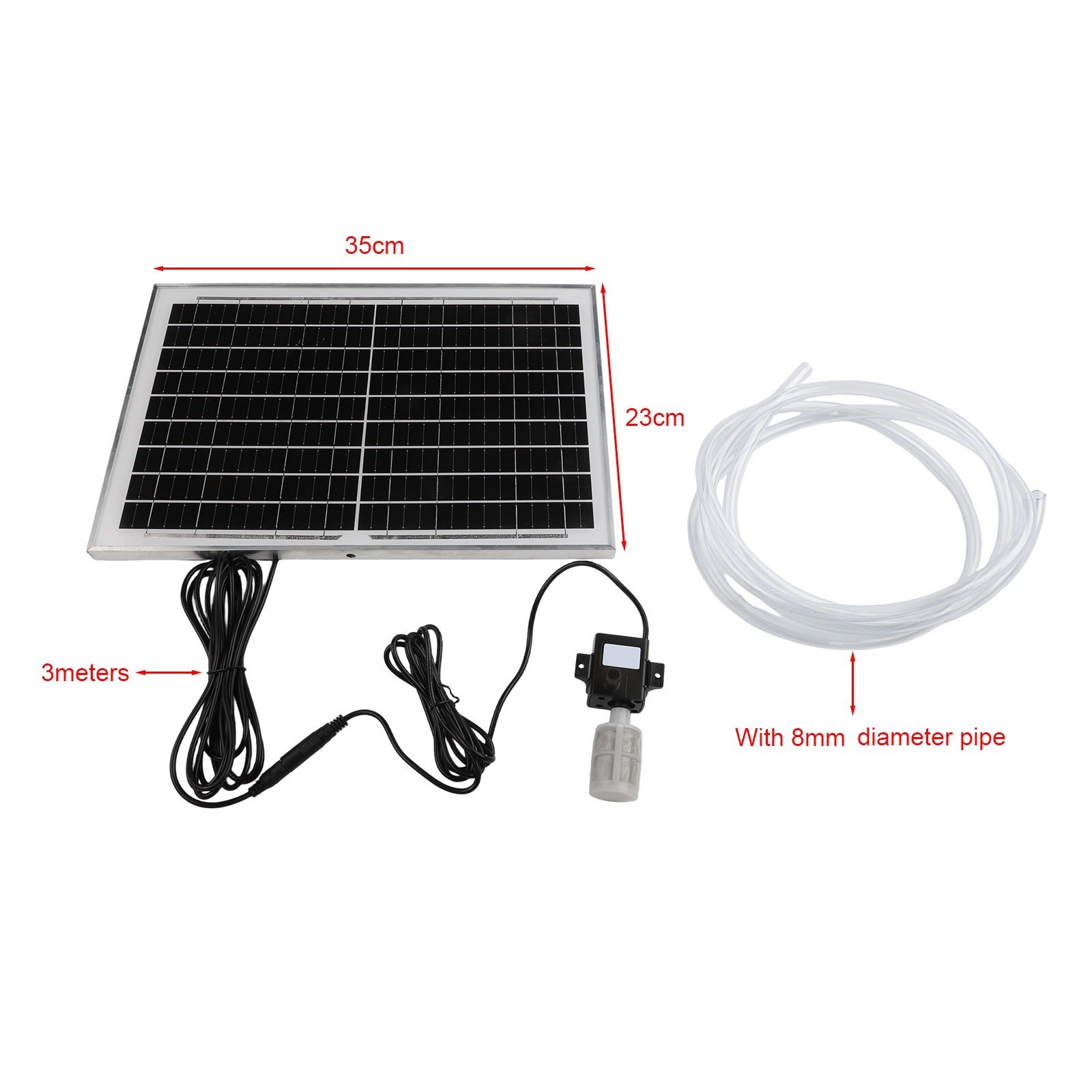 Submersible Water Pump Outdoor Water Pump 2.5 Meter Lift Aluminum Frame
