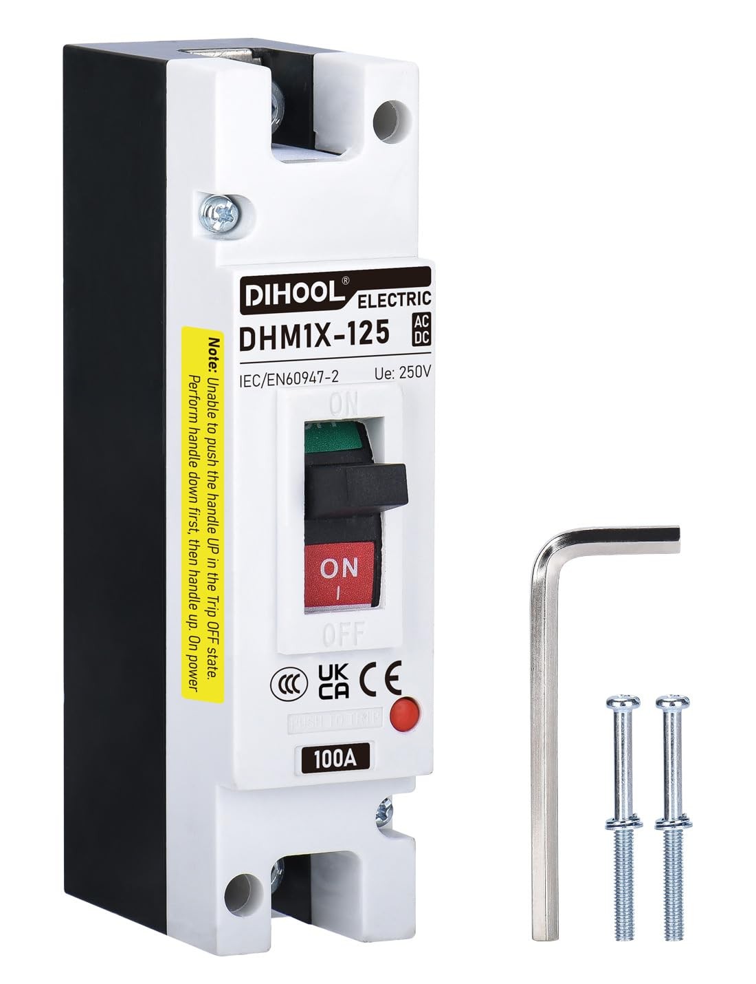 100 Amp DC Disconnect Switch for Solar, UPS, and Power Station Applications
