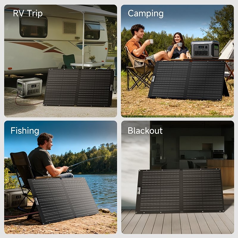 ALLPOWERS 18V 100W Portable Foldable Solar Panel & Kits Solar Output Refurbished