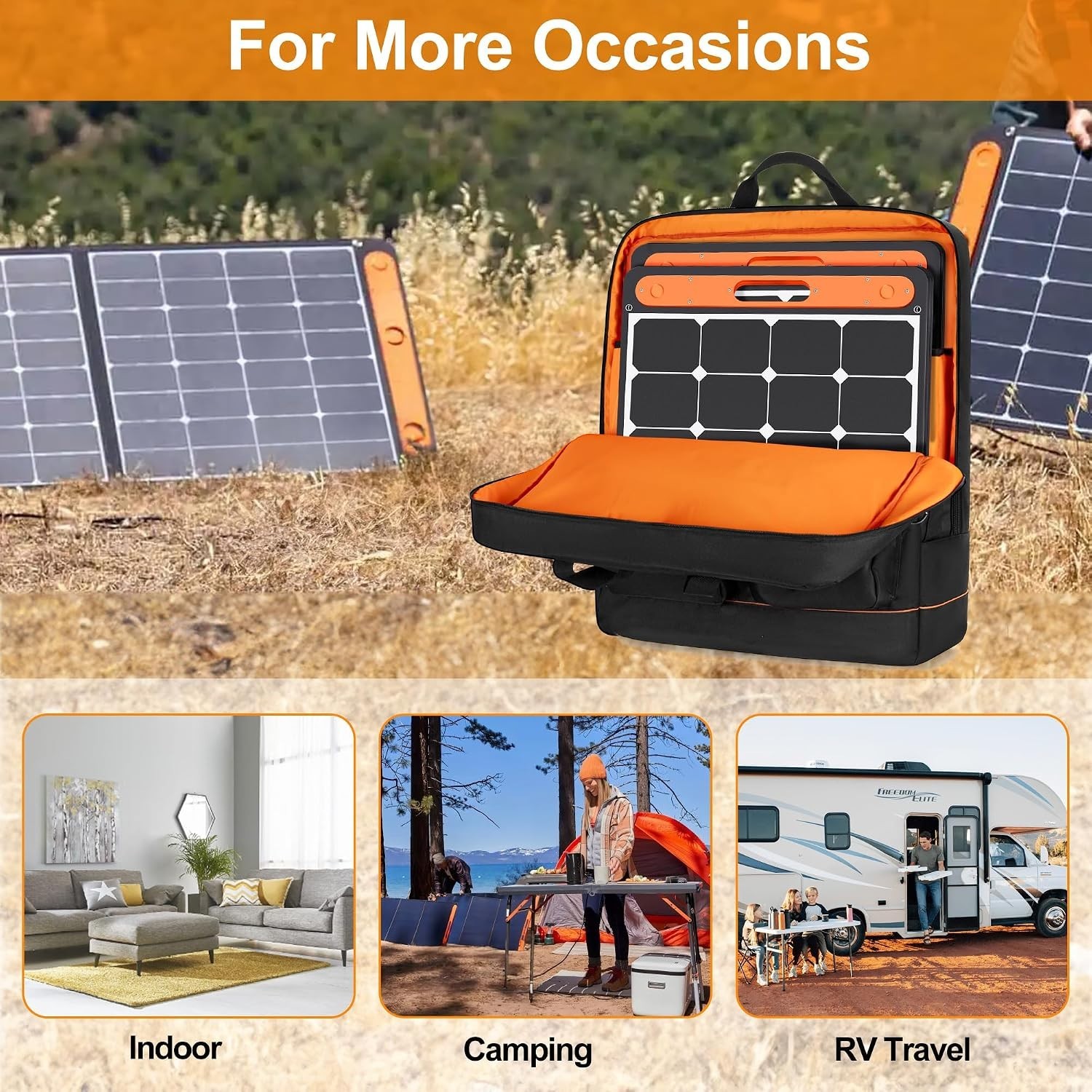 Solar Panel Storage Bag for Jackery & ZOUPW Panels