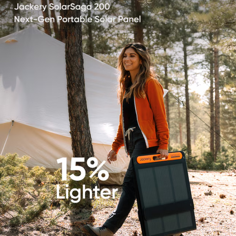 Jackery 200W SolarSaga Solar Panel Foldable Waterproof IP68 Hot Deal