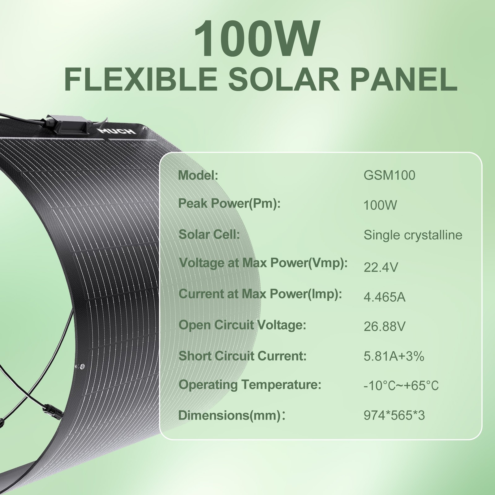 200W High Efficiency Solar Panel Mono Home RV Rooftop Camping Off-Grid US New