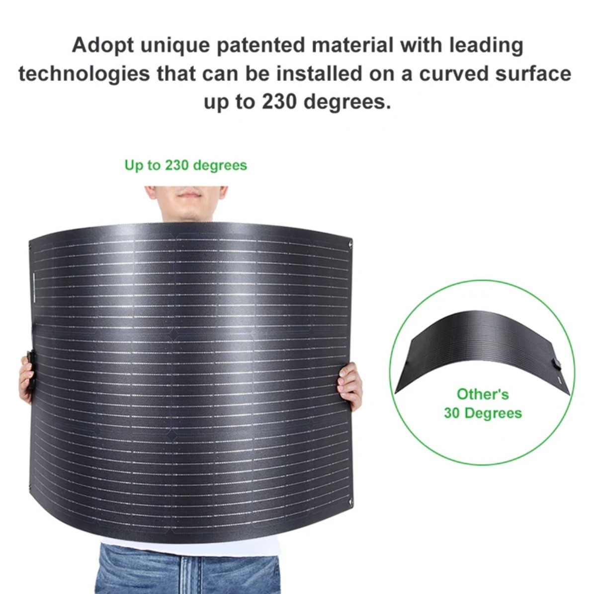 Lensun 100W 12V Flexible Solar Panel