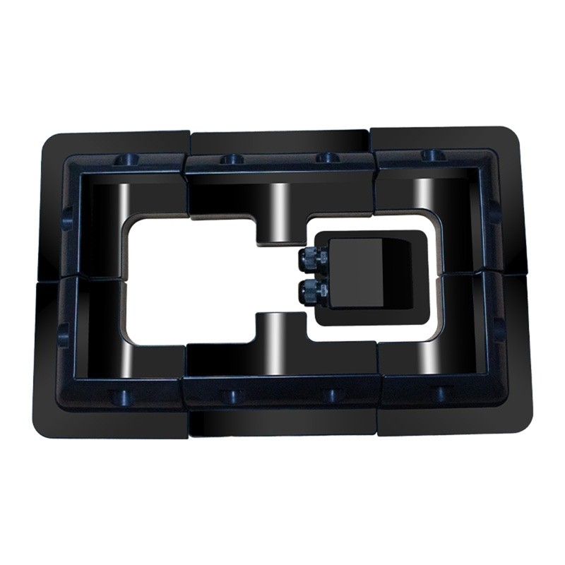 7pcs Solar Panel Mounting Bracket Plastic Roof Mount Corner Bracket Drill-Free