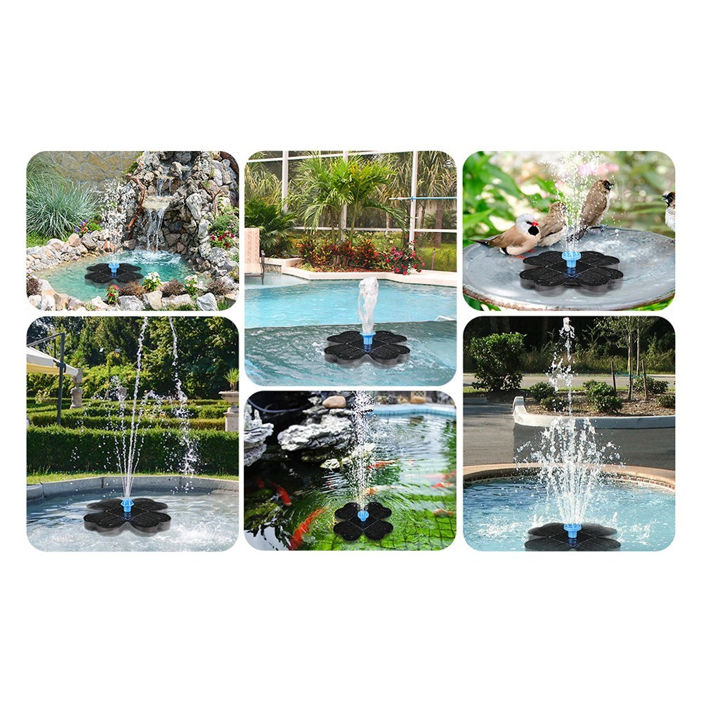Floating Solar Water Fountain with 8 Spray Patterns for Garden and Pond Decor