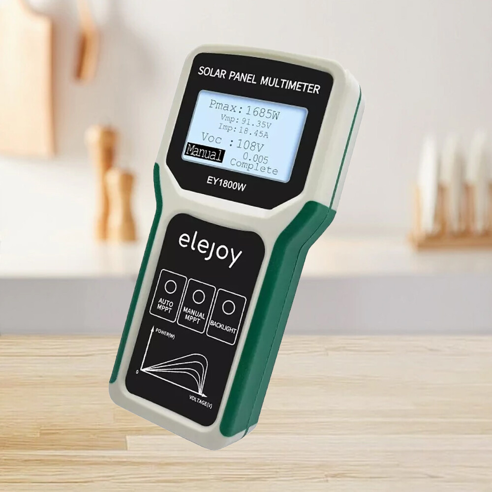 Solar Panel Multimeter MPPT Tester LCD Display VOC Testing Power Meter 5-1800W