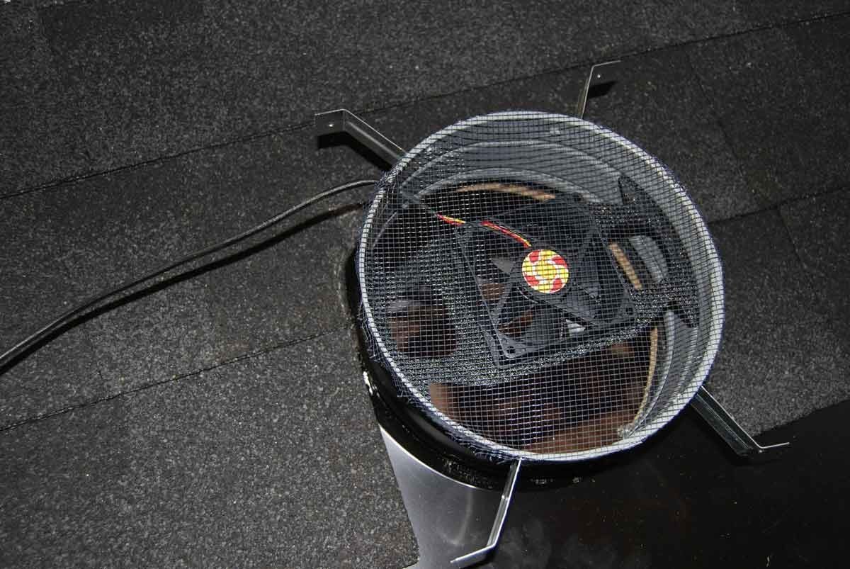 Solar Roof Vent – Solar Attic Fan – Solar RVOblaster with “Brown” Vent