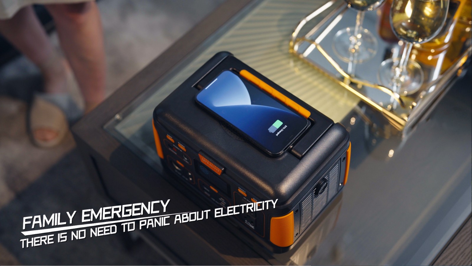 500W Portable Power Station Outdoor, Camping Solar Generator Lithium Battery