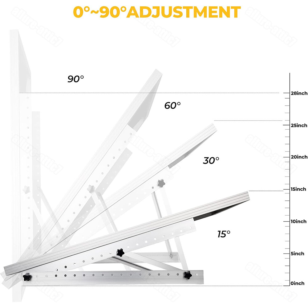 2Pcs/4Pcs Solar Panel RV Tilt Mount Brackets Roof Flat Surface Adjustable Frame
