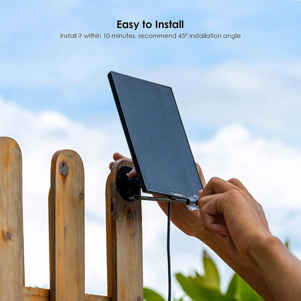 ieGeek Solar Charger for Wireless Security Cameras Outdoor USB Power Supply