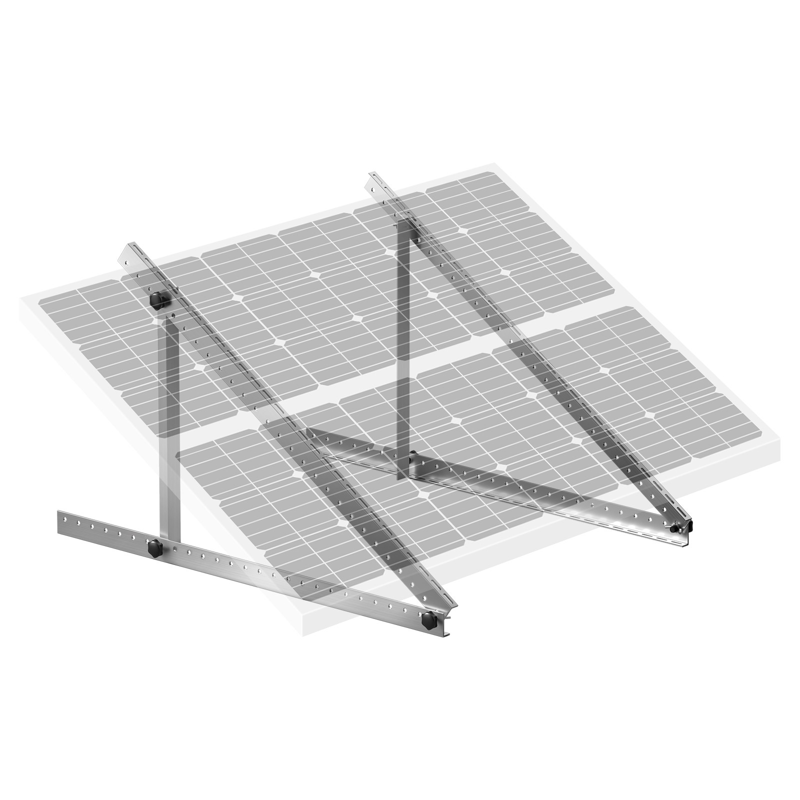 VEVOR 50-Inch Solar Panel Mount Brackets 0 – 90° Adjustable Tilt Mount Brackets