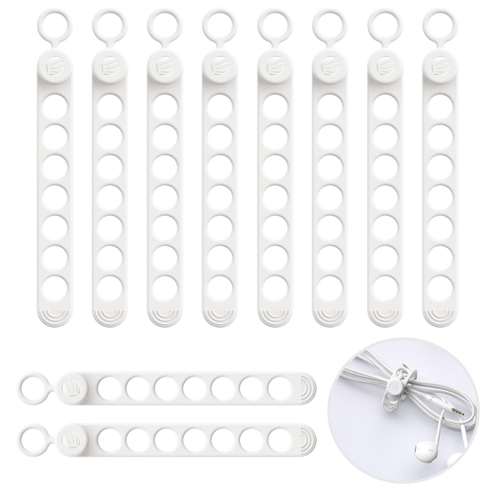 ORICO Silicone Cable Ties, Data Cable Organizer Reusable with Locking Buckle …