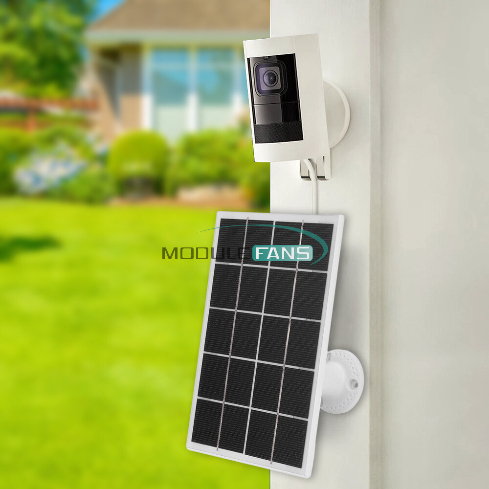8W 5V Microcrystal Solar Panel with Mounting Brackets Security Camera Water Pump