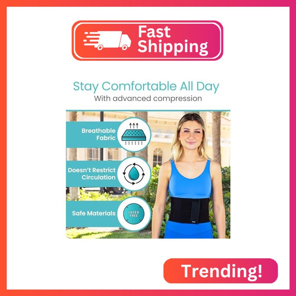 Vive Abdominal Binder Post Surgery (2 Panel) – Postpartum Belly Band – C-Section
