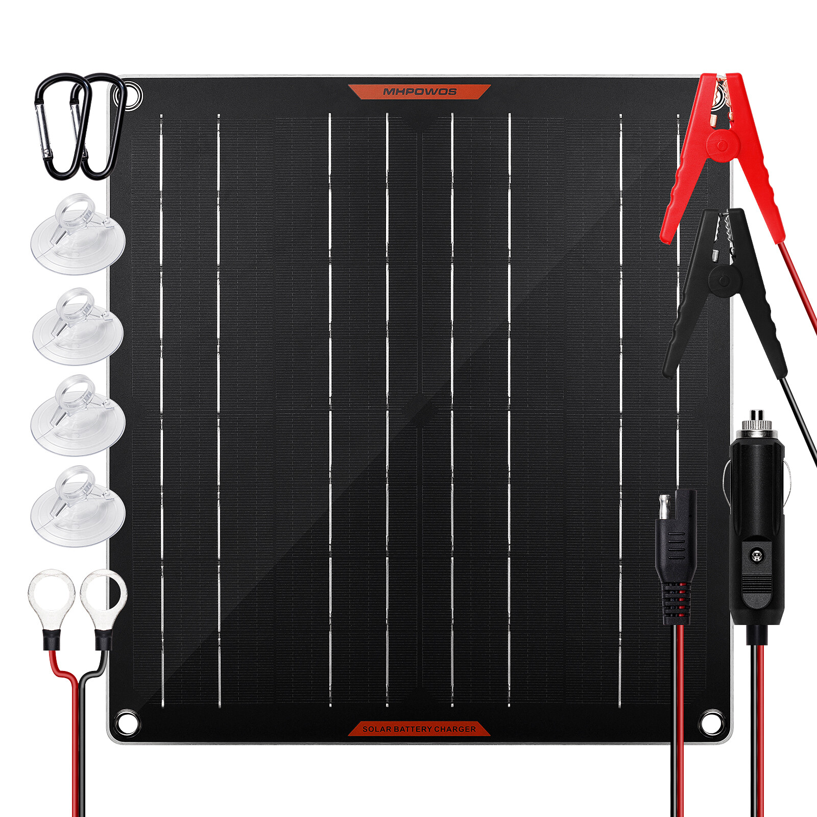 Portable Waterproof Solar Trickle Charger 12V Solar Panel With Safe Controller