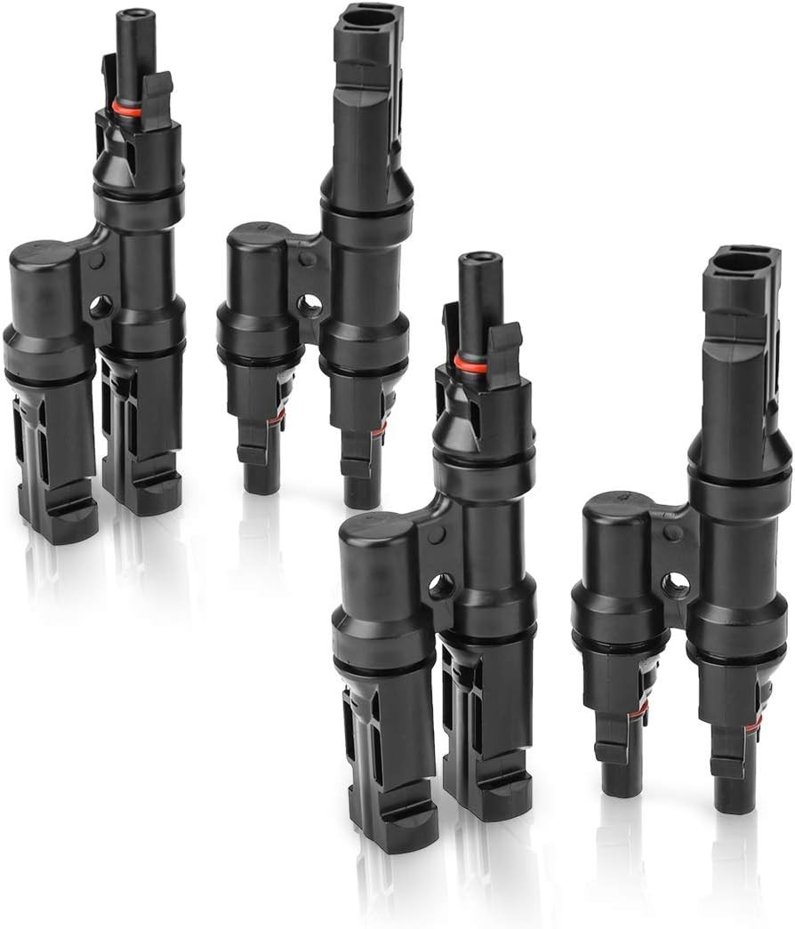 Solar Y Branch Connectors 2 Pairs Waterproof