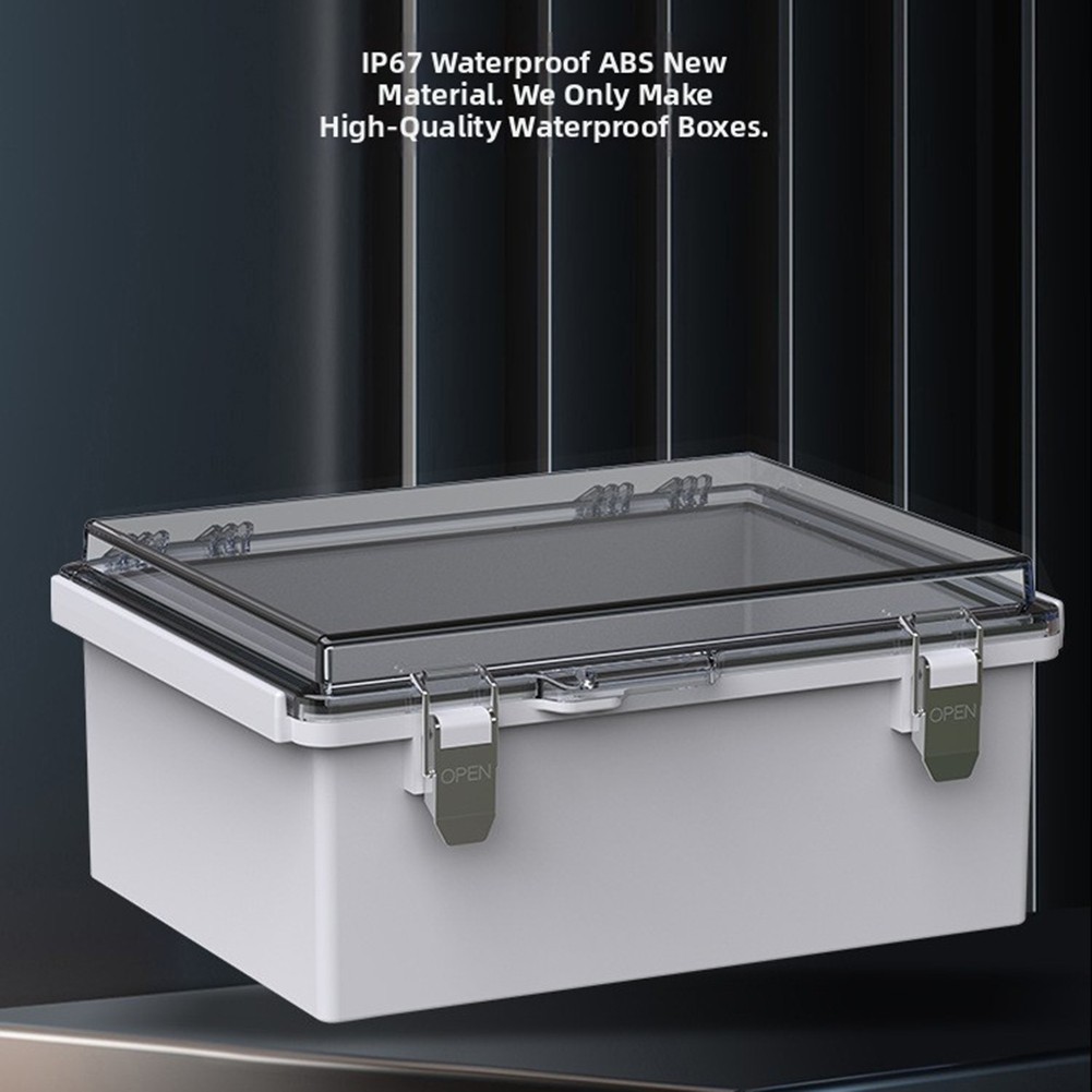 IP67 Rated Waterproof Junction Box ABS Plastic for Outdoor Installations