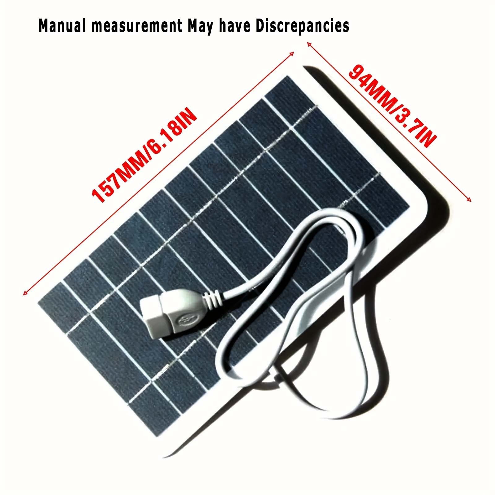 USB-Charging Space-Saving 5V 2W Portable Solar USB Charger for Outdoor Emergency