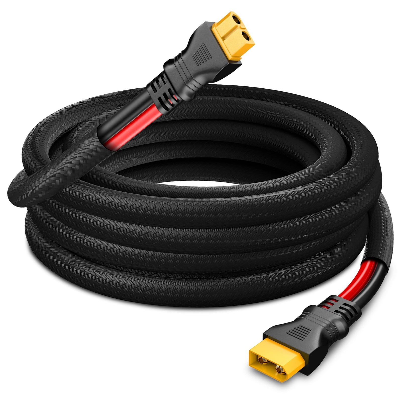 10FT XT60 Extension Cable 10AWG Male to Female Adapter, Flame Retardant Sleeve,
