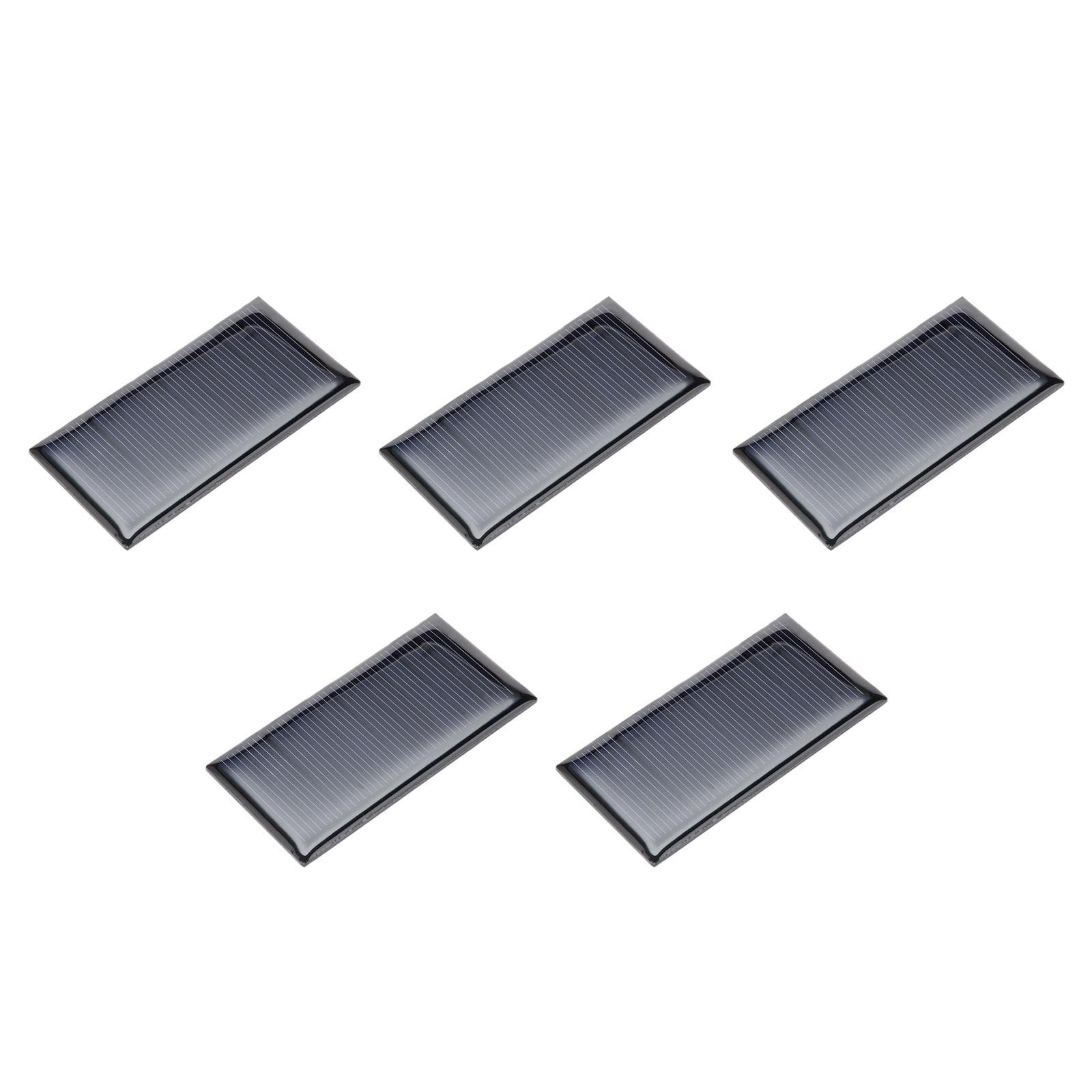 5 Pack 5V 60mA 68mm x 37mm Mini Solar Panel Cell for DIY Electric Power Project