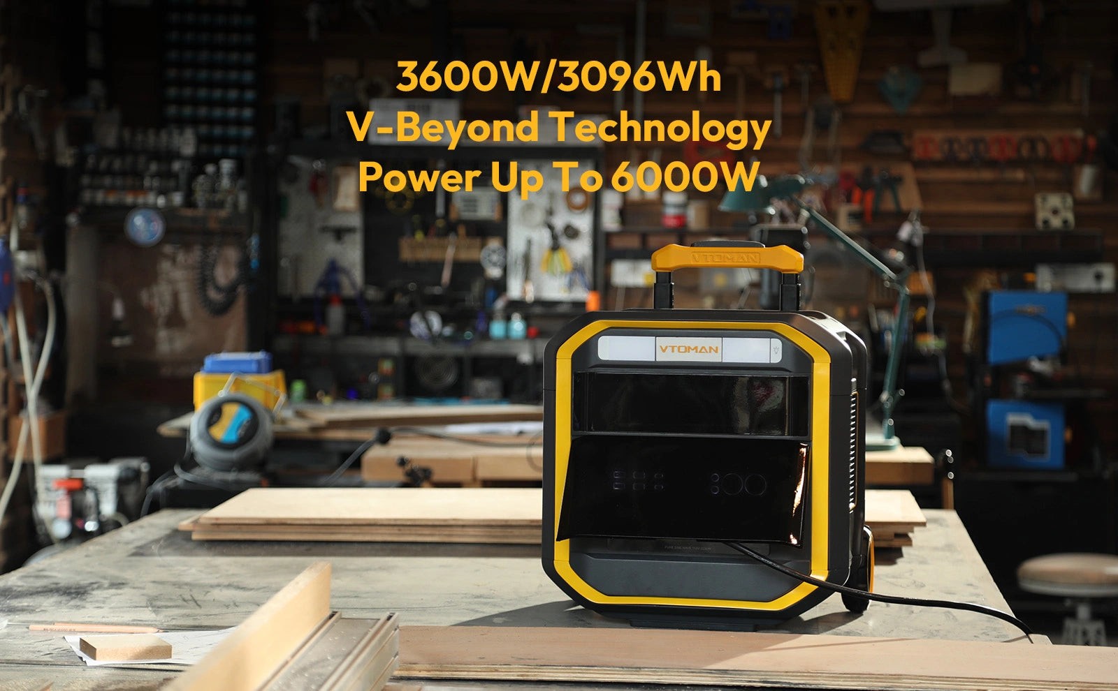 VTOMAN FlashSpeed Pro 3600 Portable Power Station 3600W 3096Wh Refurbished