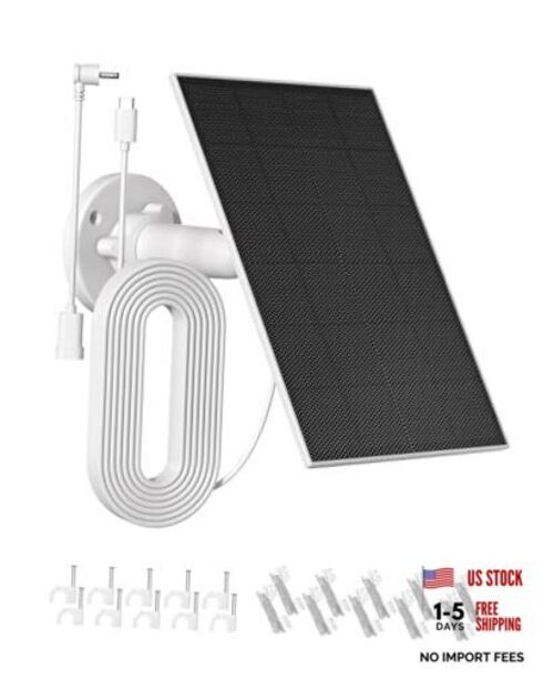 Solar Panel for Ring Camera – Compatible with Spotlight Cam 1 Pack