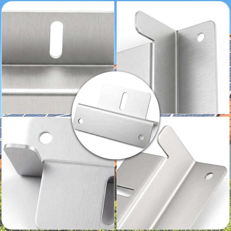 4/8PCS Solar Panel Z Bracket Mounting Kit Aluminum for RV Boat Roof Wall