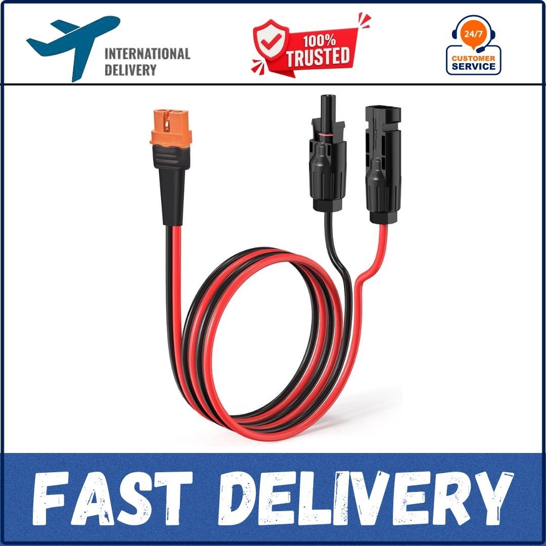10AWG 2FT Solar to XT60i Cable 2 10 25 35 50 75 100FT Solar Connector to XT60i