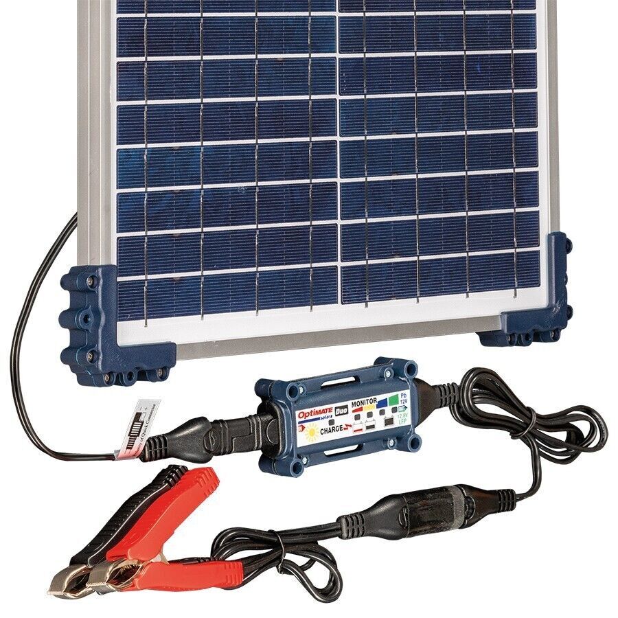 TecMate OptiMate Solar DUO 20W Solar Battery Saving Charger and Maintainer