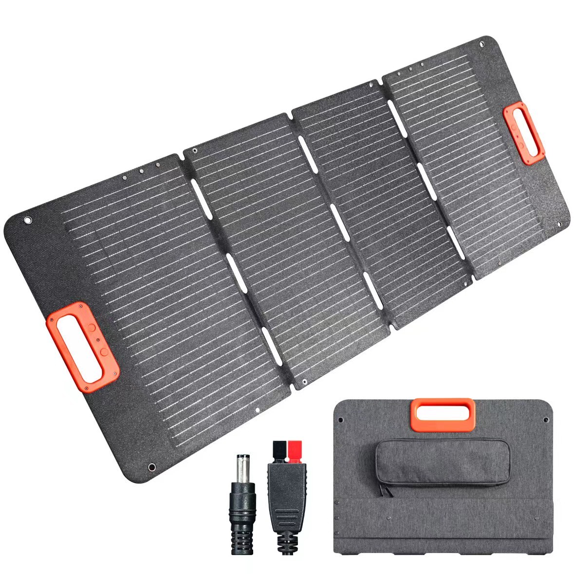100w Portable Solar Panel Foldable – Charges EcoFlow Bluetti Jackery Anker