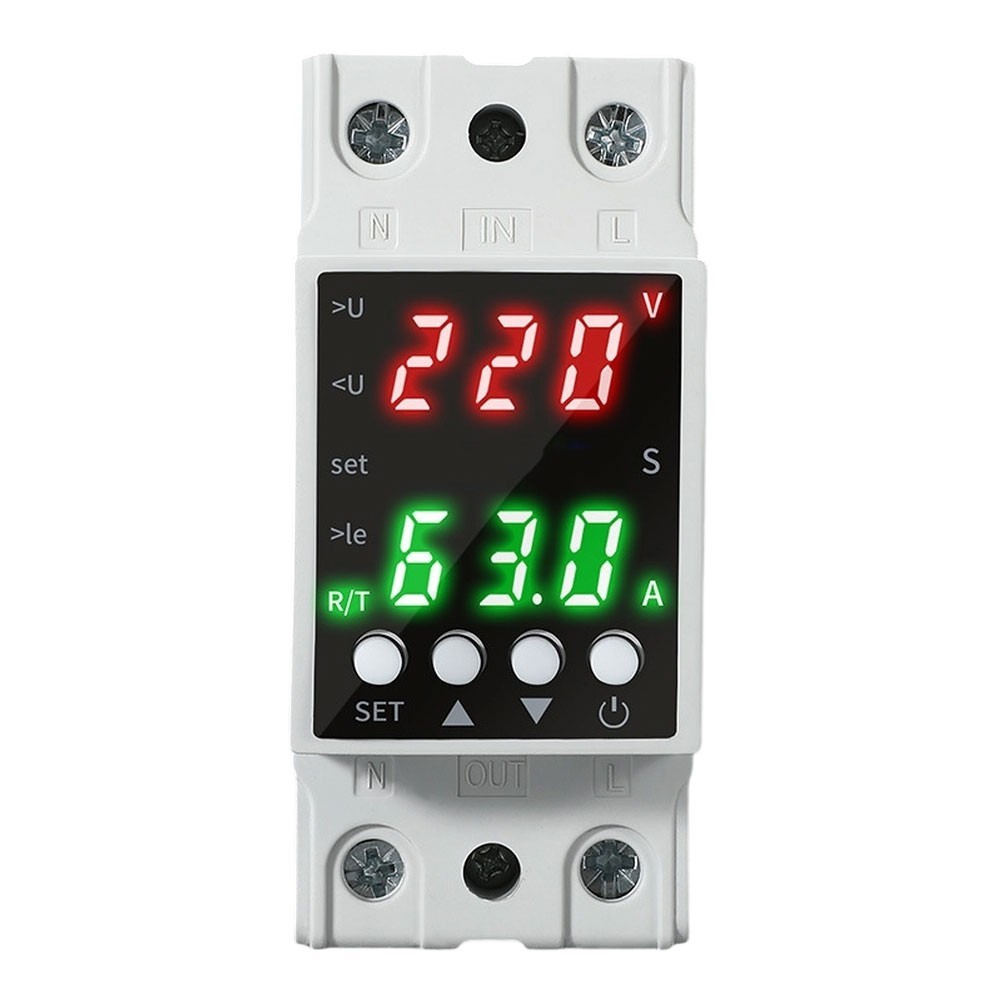 Voltage Protection Device with Real Time Dual LCD Display for AC80V to 300V