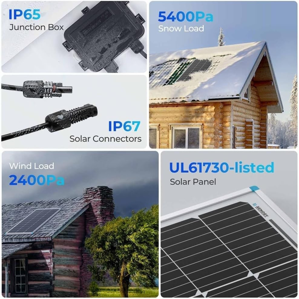 High Efficiency 100W Monocrystalline Solar Panel