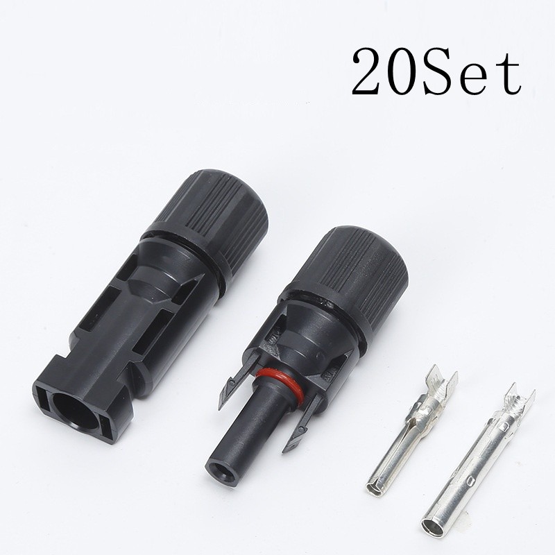 20 Pairs 30A 1000V DC Solar Panel Cable Connectors For 2.5m㎡ 4m㎡ 6m㎡ IP67