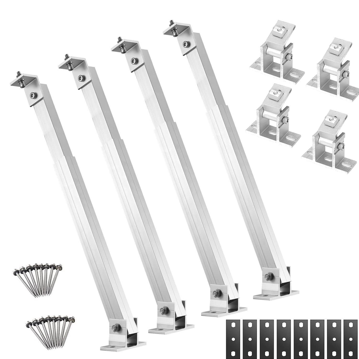 Solar Panel Mounting Brackets Adjustable Tilt Mount Fixing Wall Rooftop RV Boat