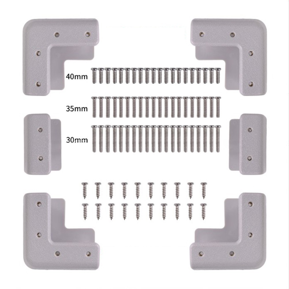 ABS Corner Bracket Kit for Solar Panel Mounting on For RV and Boat Deck