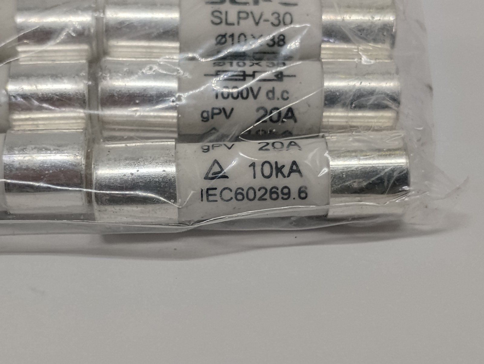10 Pack Of SLPV-30 Solar 10×38 PV Fuses 1000v 20a 10ka BRAND NEW