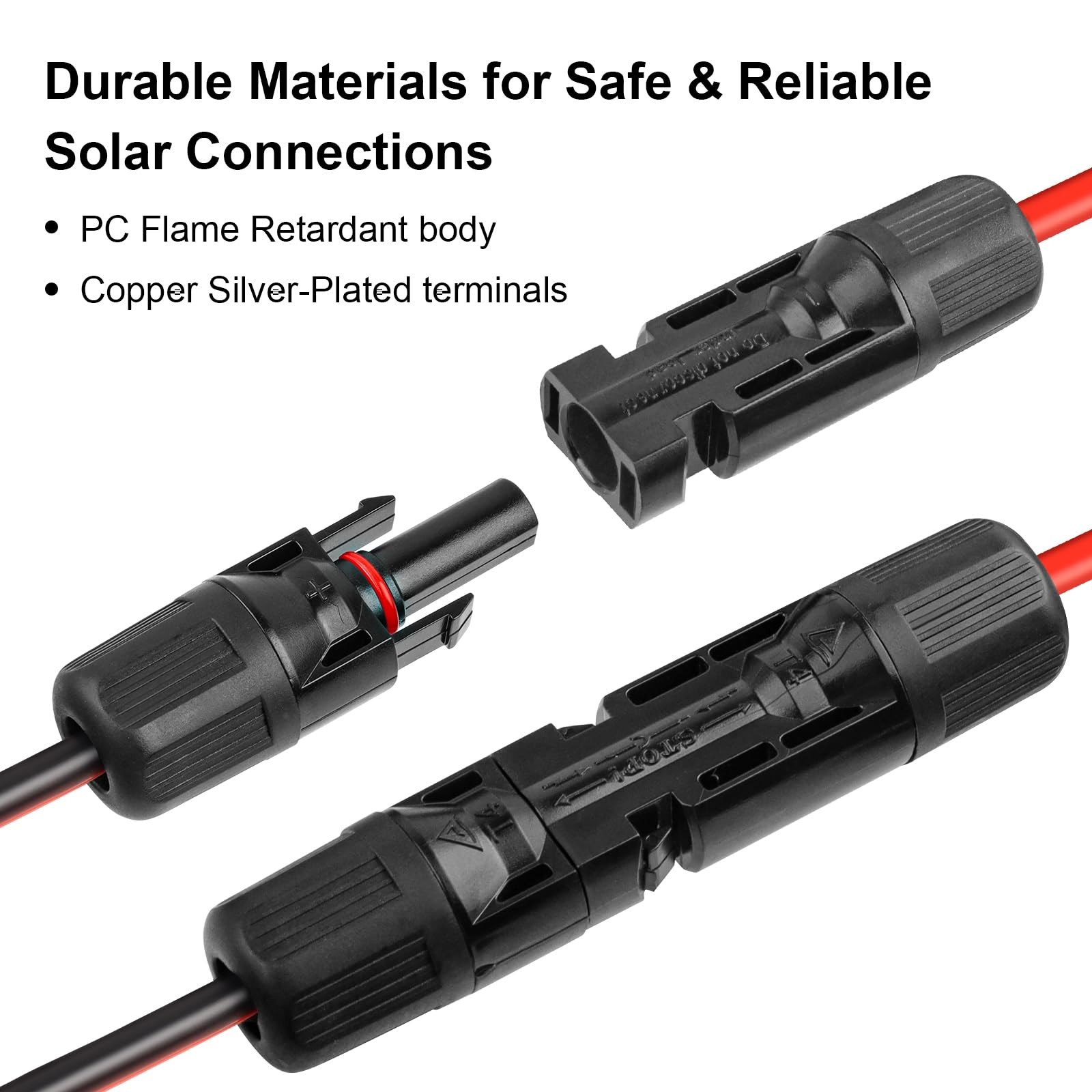 XRDS -RF Solar Connector to XT60 Cable 2FT, 10AWG Solar to XT60 Female Extens…
