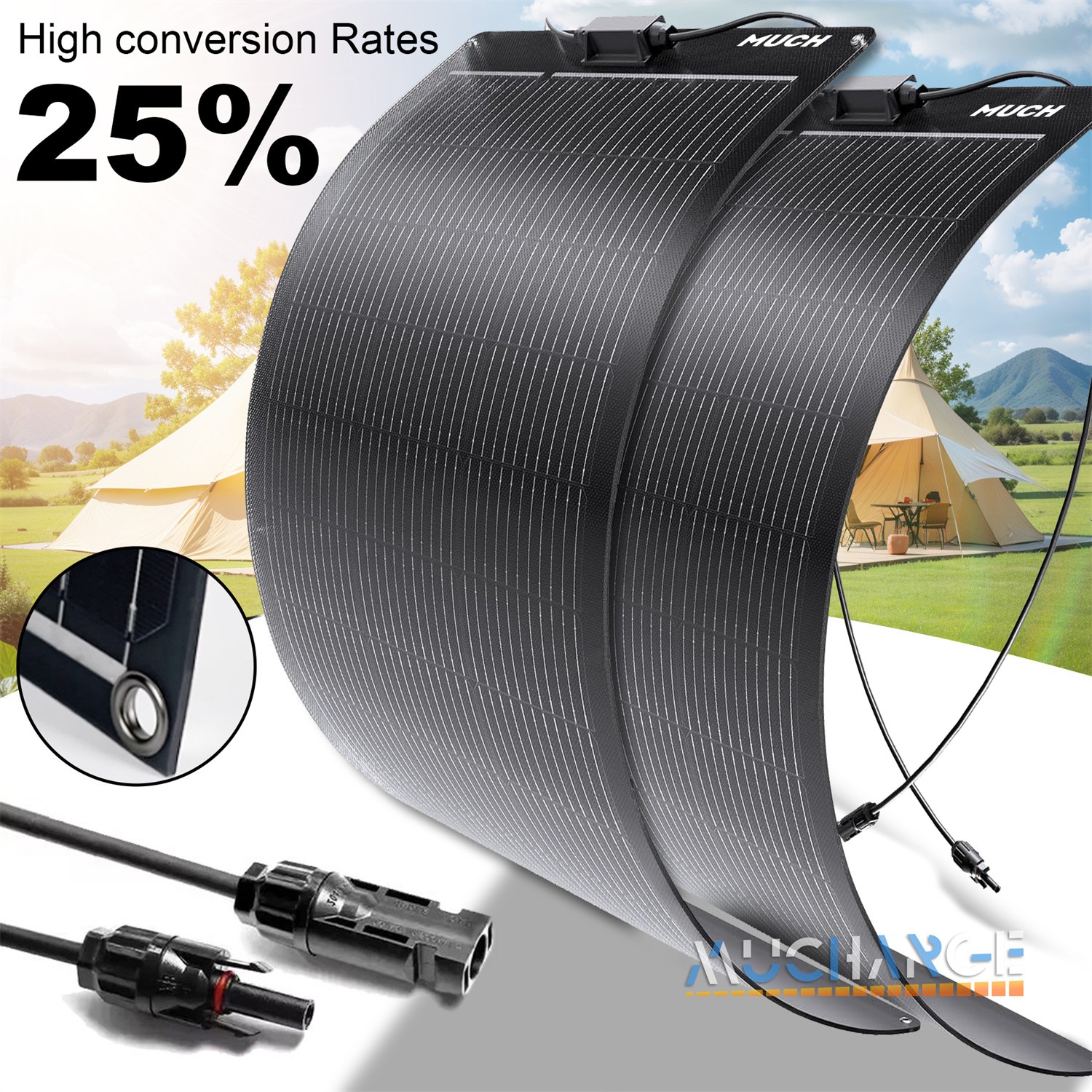 400W Flexible Solar Panel Mono Solar Power for Home Boat Car RV Battery Charge