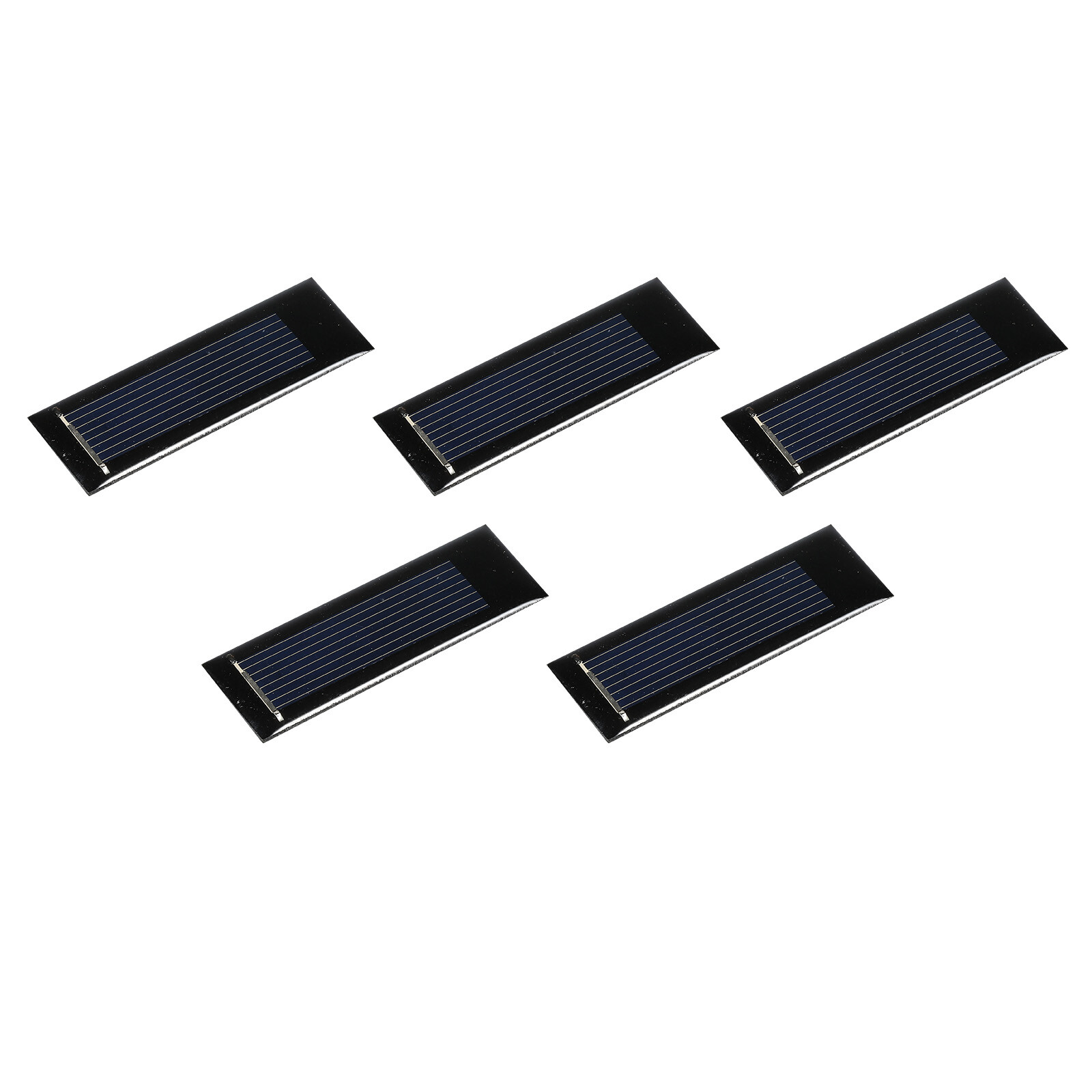 Mini Solar Panel Cell 0.5V 160mA 0.08W 53mm x 18mm for DIY Project Pack of 5