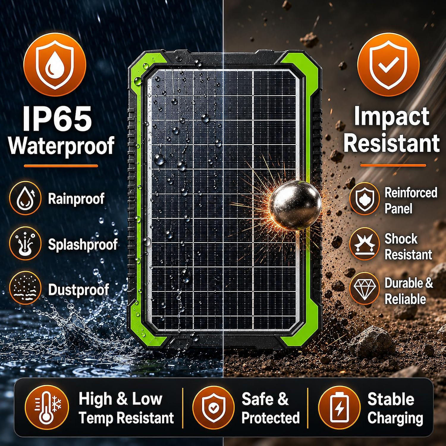TOPRAY 20W 12V Solar Battery Maintainer & Trickle Charger | Battery Drain Reduct