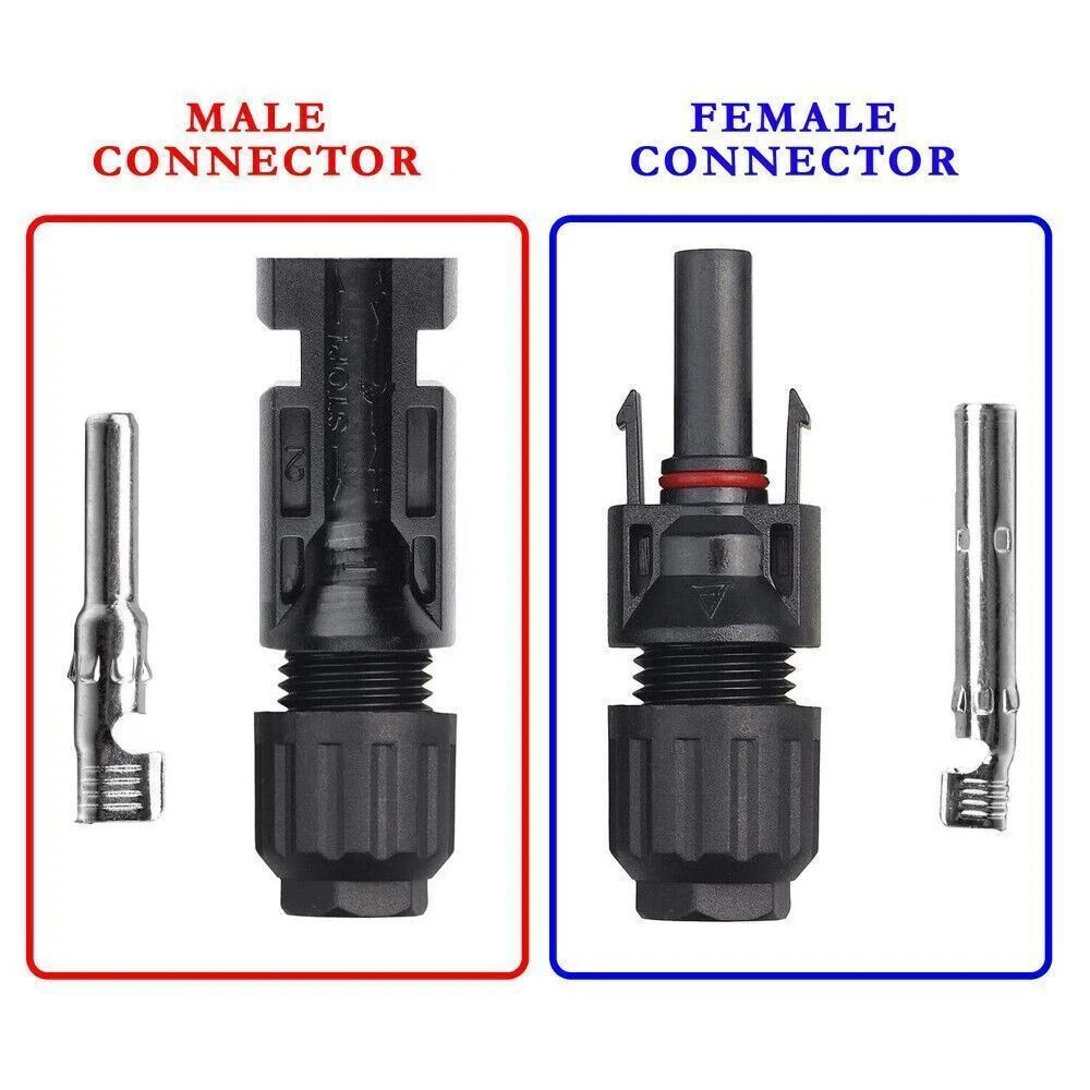 10Set Male Female Wire Cable Connector Set Solar Panel Waterproof Connector