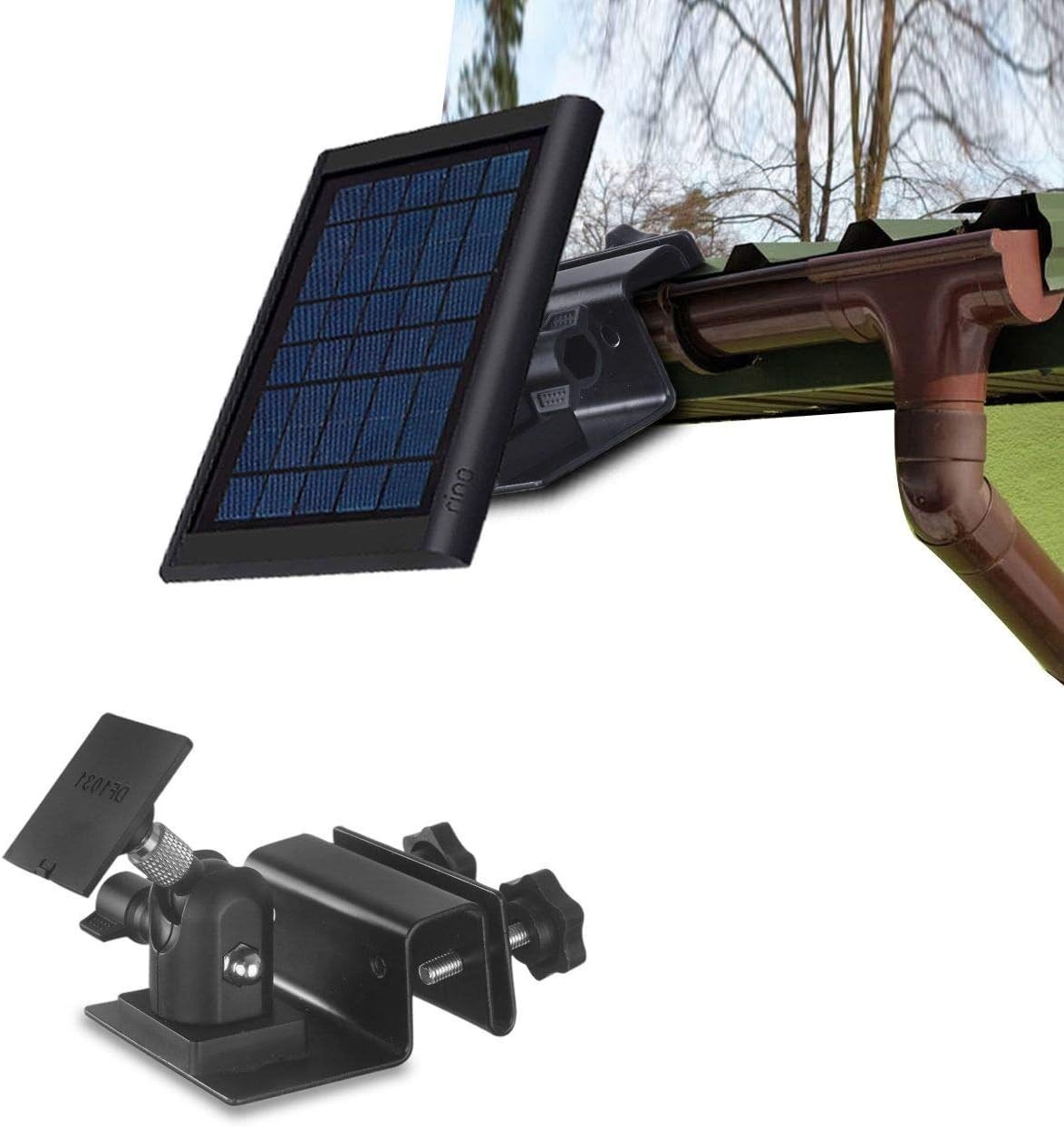 Lightweight Adjustable Outdoor Gutter Mount for Solar Panels – Easy Install